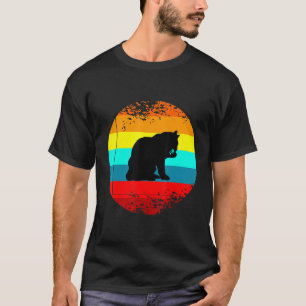 Retro-Boerderij-dierafbeelding met een Bobcat T-shirt