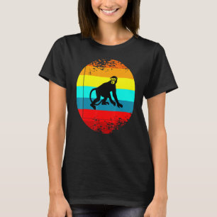 Retro Boerderij Dierlijke afbeelding met een aap T-shirt