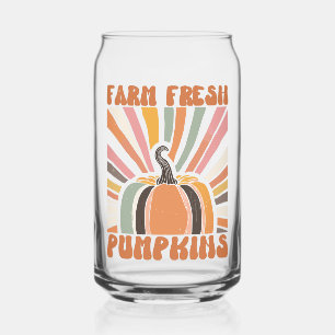 Retro Boerderij Fresh Pumpkins Blikvorm Glas