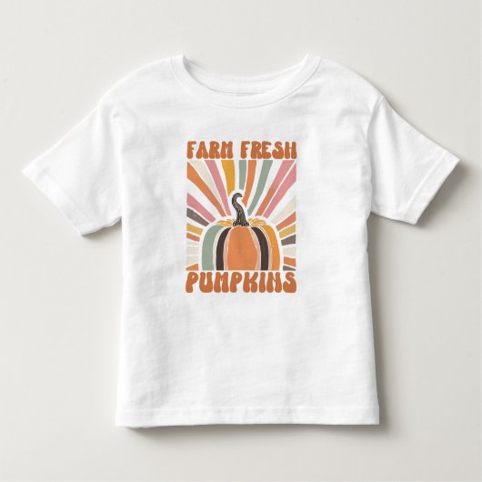 Retro Boerderij Fresh Pumpkins Kinder Shirts (Voorkant)