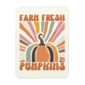 Retro Boerderij Fresh Pumpkins Magneet (Verticaal)