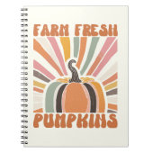 Retro Boerderij Fresh Pumpkins Notitieboek (Voorkant)