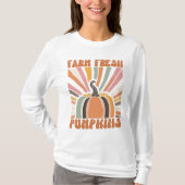 Retro Boerderij Fresh Pumpkins T-shirt (Voorkant)