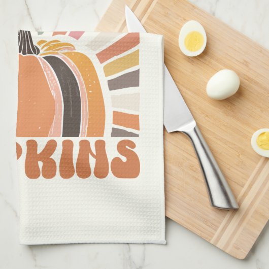 Retro Boerderij Fresh Pumpkins Theedoek (Quarter Fold)