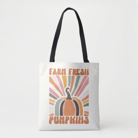 Retro Boerderij Fresh Pumpkins Tote Bag (Voorkant)