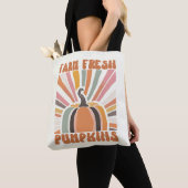 Retro Boerderij Fresh Pumpkins Tote Bag (Dichtbij)