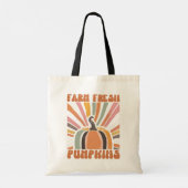 Retro Boerderij Fresh Pumpkins Tote Bag (Achterkant)