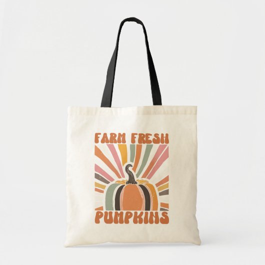 Retro Boerderij Fresh Pumpkins Tote Bag (Voorkant)