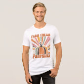 Retro Boerderij Fresh Pumpkins Tri-Blend Shirt (Voorkant volledig)
