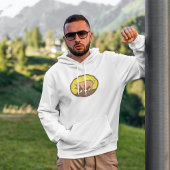 Retro Boerderij Pig met Sunburst Hoodie