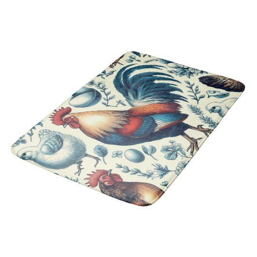 Retro Boerderij Roosterpatroon Badmat (Gekanteld)