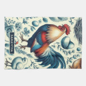 Retro Boerderij Roosterpatroon Theedoek (Horizontaal)