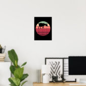 Retro Boerderij van boerderijdieren Poster (Thuiskantoor)