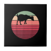 Retro  Boerderij van boerderijdieren Tegeltje (Voorkant)