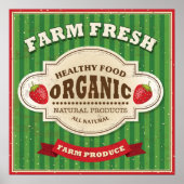 Retro Boerderij: vers Poster ontwerp (Voorkant)