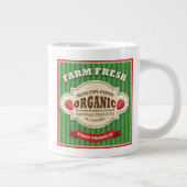 Retro Boerderij: vers Poster ontwerp Grote Koffiekop (Rechts)