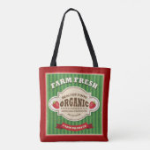 Retro Boerderij: vers Poster ontwerp Tote Bag (Achterkant)
