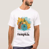 Retro Boerderij Verse Pompoen - Herfst T-Shirt (Voorkant)