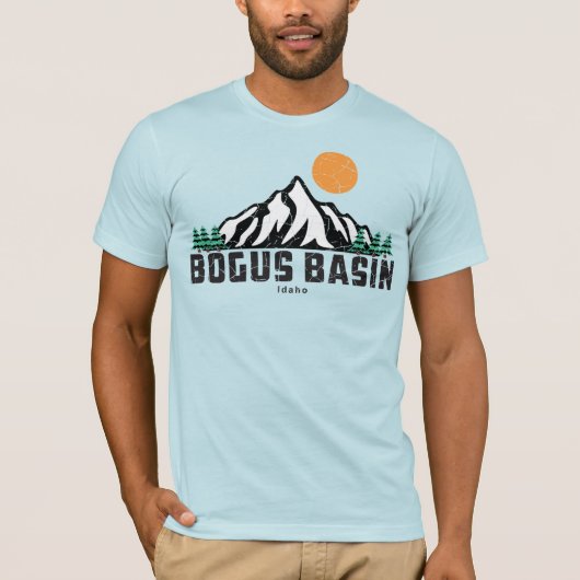 Retro Bogus Basin Ski T-shirt (Voorkant)