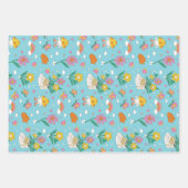 Retro Boheemse Bloementuin Bloemmotief Inpakpapier Vel (Voorkant)