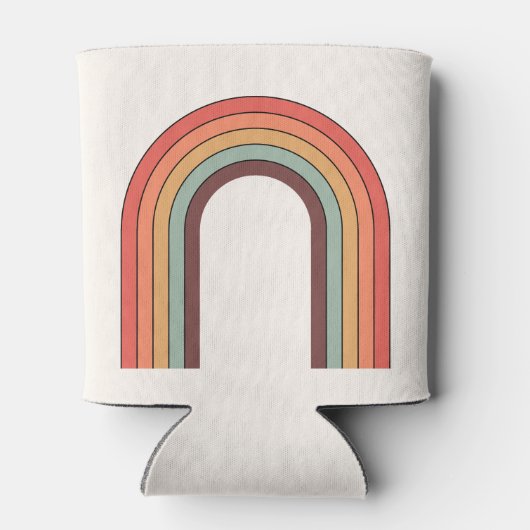 Retro Bohemian Floral Nouveau Vrijgezellenfeest Aa Blikjeskoeler (Achterkant)