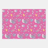 Retro Bohemian Flower Garden Floral Pattern Inpakpapier Vel (Voorkant 3)