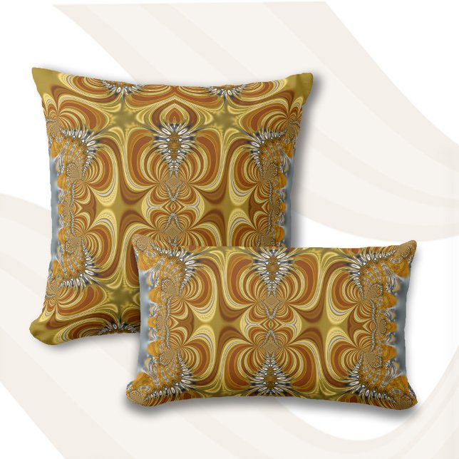 Retro Bohemian Funky Gold Goddess Decor Cushion Kussen (Creator heeft geüpload)