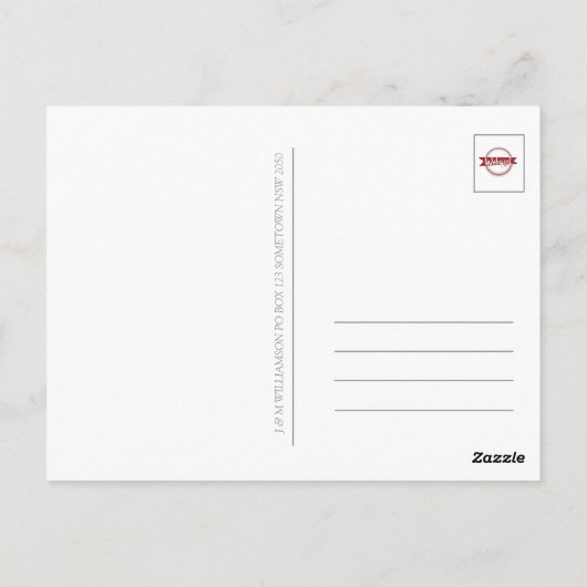 Retro Bohemian Groove Peace Symbol Briefkaart (Achterkant)