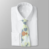 Retro Bohemian Muted Funky Groovy Abstract Camo Stropdas (Gebonden)