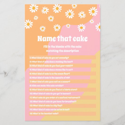 Retro Boho 70s de Naam van het Vrijgezellenfeest d (Voorkant)