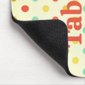 Retro boho 70's stripe polka dot butterfly sinaasa muismat (Hoek)