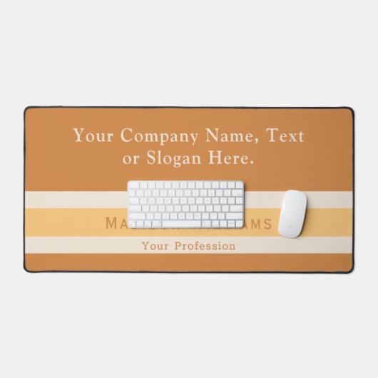 Retro Boho Aangepaste Naam Slogan Kantoor of Perso Bureaumat (Keyboard & Muis)