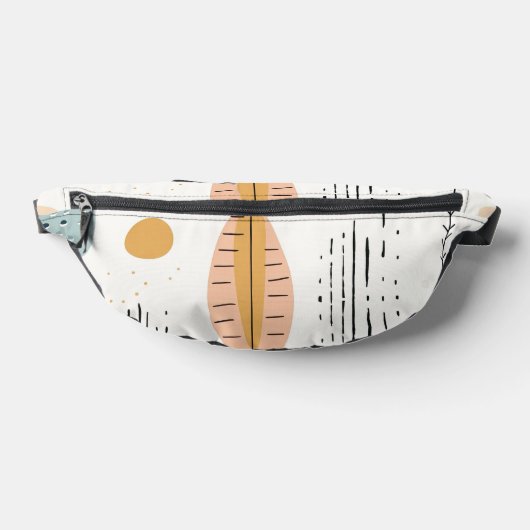Retro Boho Abstract Trendy Collectie Heuptasje (Liggend)