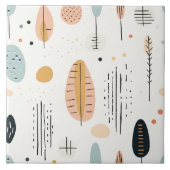 Retro Boho Abstract Trendy Collectie Tegeltje (Voorkant)