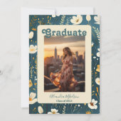 Retro Boho Afstudeeruitnodiging Kaart (Voorkant)