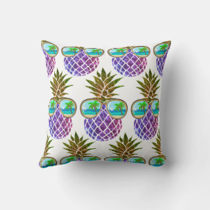 Retro boho ananas met zonnebril kussen