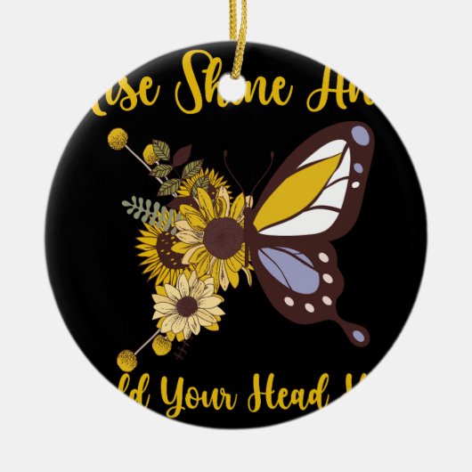 Retro Boho baby Design Keramisch Ornament (Voorkant)
