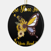 Retro Boho baby Design Keramisch Ornament (Links)