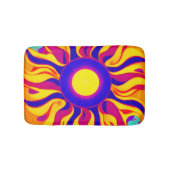 Retro Boho badmat Trippy Sunburst Hippie  (Voorkant)