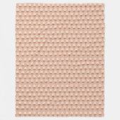 Retro Boho Blanket Brown Green Floral Vibes Fleece Deken (Voorkant)