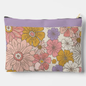Retro Boho Bloem Tuin Grote Bureaumat Etui (Achterkant)