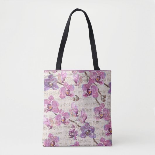 Retro Boho Bloem Tuin Grote Bureaumat Tas  (Voorkant)