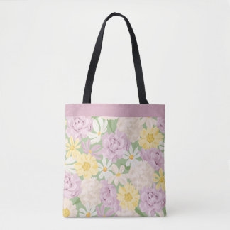 Retro Boho Bloem Tuin Grote Bureaumat Tas