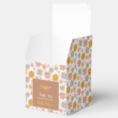 Retro Boho Bloemen Baby shower Dank u Cadeau Bedankdoosjes (Geopend)