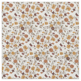 Retro Boho bloemen Mediterraan patroon Stof