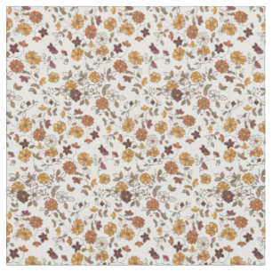 Retro Boho bloemen Mediterraan patroon Stof