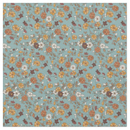 Retro Boho bloemen Mediterraan patroon Stof