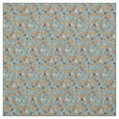 Retro Boho bloemen Mediterraan patroon Stof (Swatch)