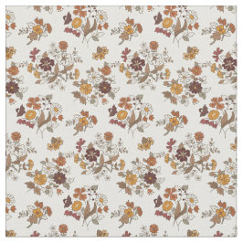 Retro Boho bloemen Mediterraan patroon Stof
