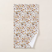 Retro boho bloemen patroon bad handdoek (Handdoek)